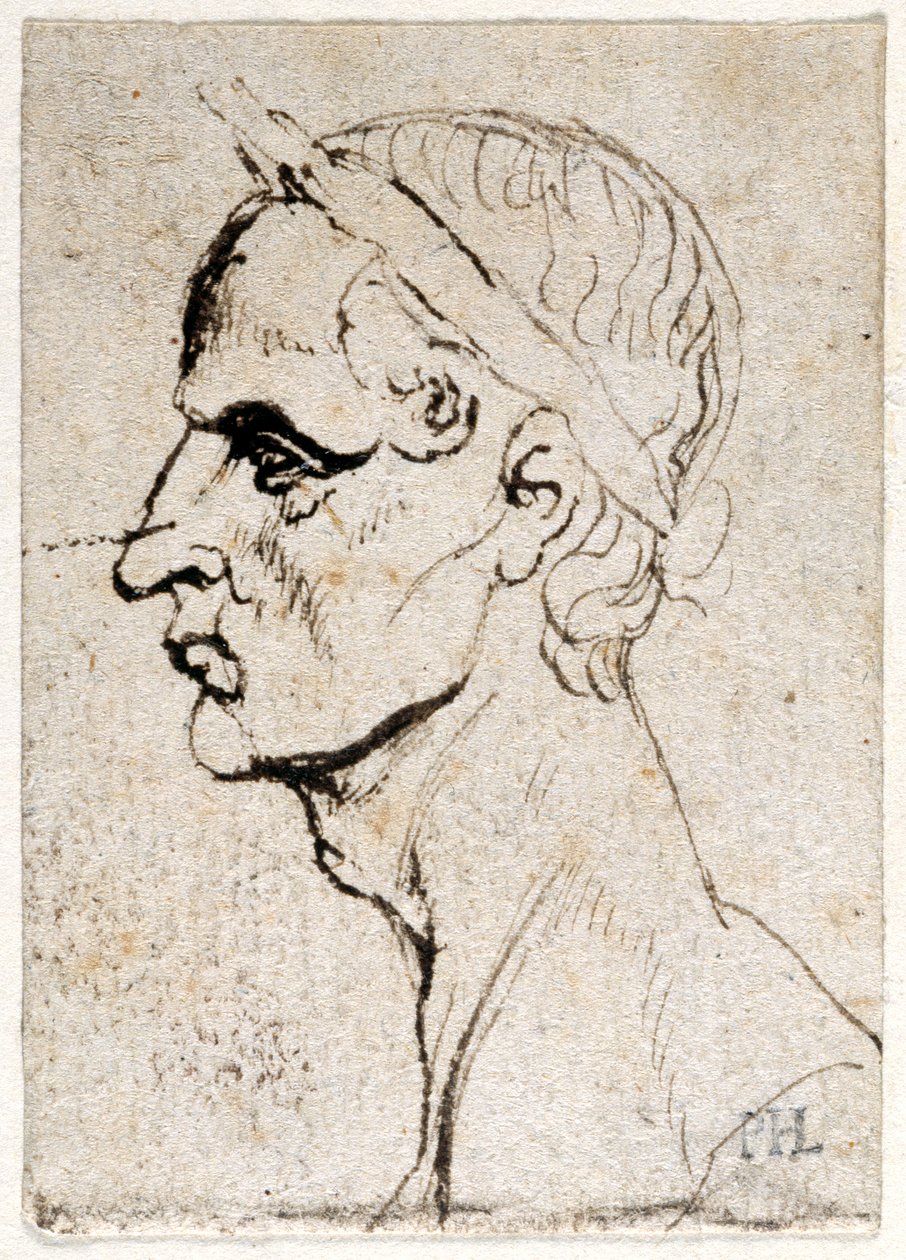 Julio César, de diez dibujos de ocho de los primeros doce Césares, después de las medallas de Giovanni da Cavino de Peter Paul Rubens
