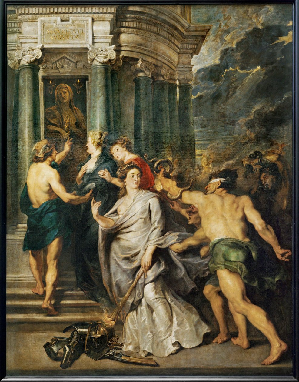 La conclusión de la paz (pintura sobre lienzo) de Peter Paul Rubens