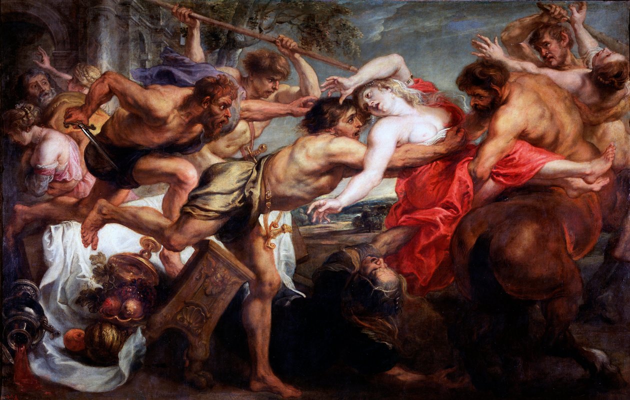 El rapto de Hipodamía o Los lápitas y los centauros de Peter Paul Rubens