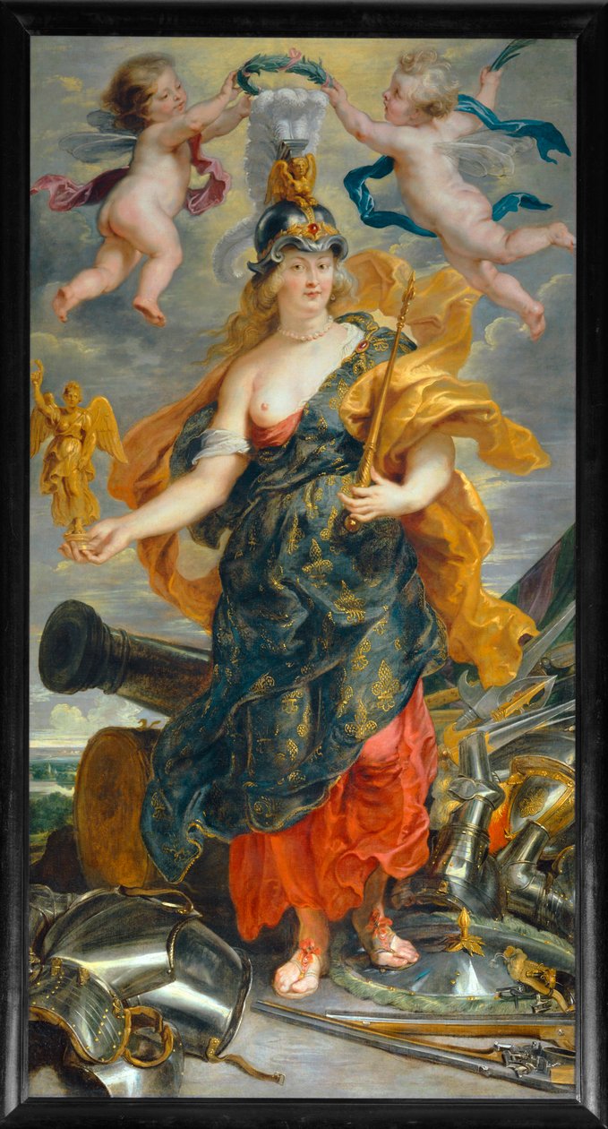 María de Médicis como reina triunfante (pintura sobre lienzo) de Peter Paul Rubens