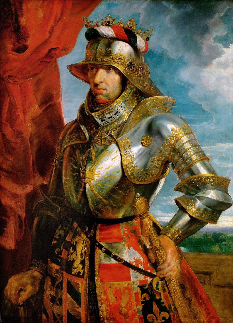 Maximiliano I de Austria - Retrato del Emperador Maximiliano I por Pieter Paul Rubens. Museo de Historia del Arte, Viena de Peter Paul Rubens