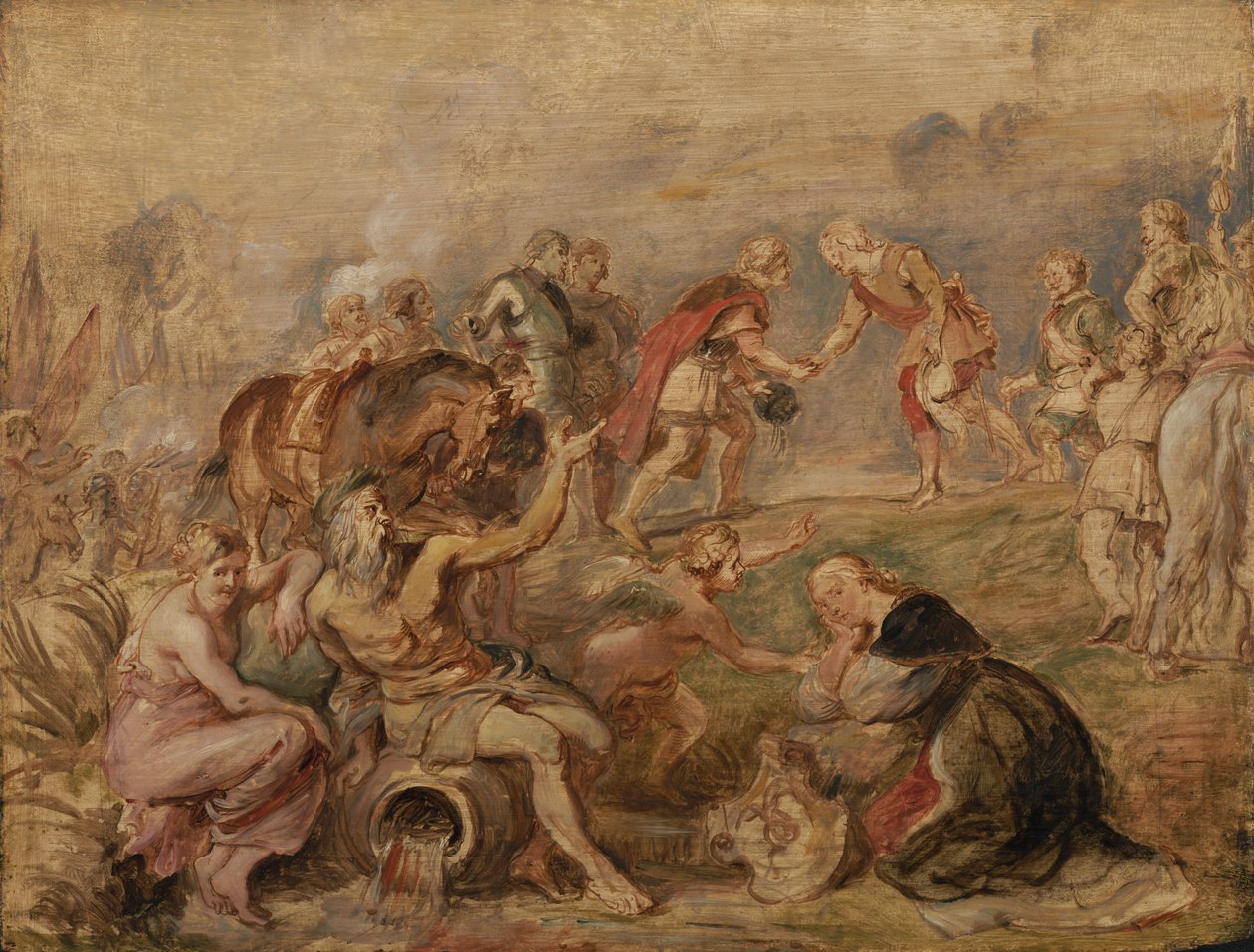 Encuentro entre el rey Fernando de Hungría y el cardenal-infante Fernando de España en Nördlingen de Peter Paul Rubens