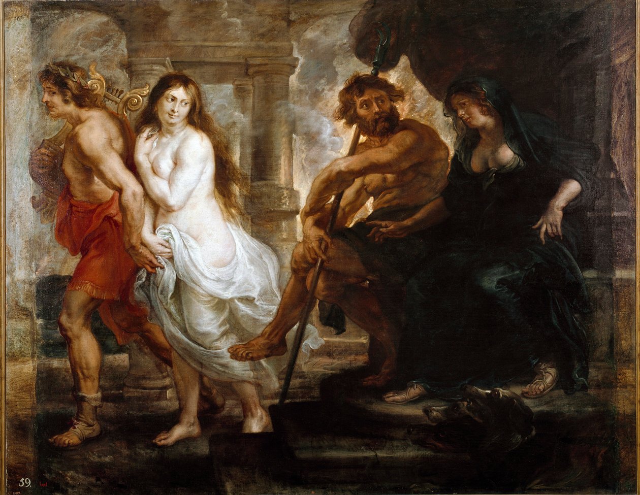 Orfeo y Eurídice. Pintura de Peter Paul Rubens (1577-1640) 1636. Madrid, Museo del Prado de Peter Paul Rubens