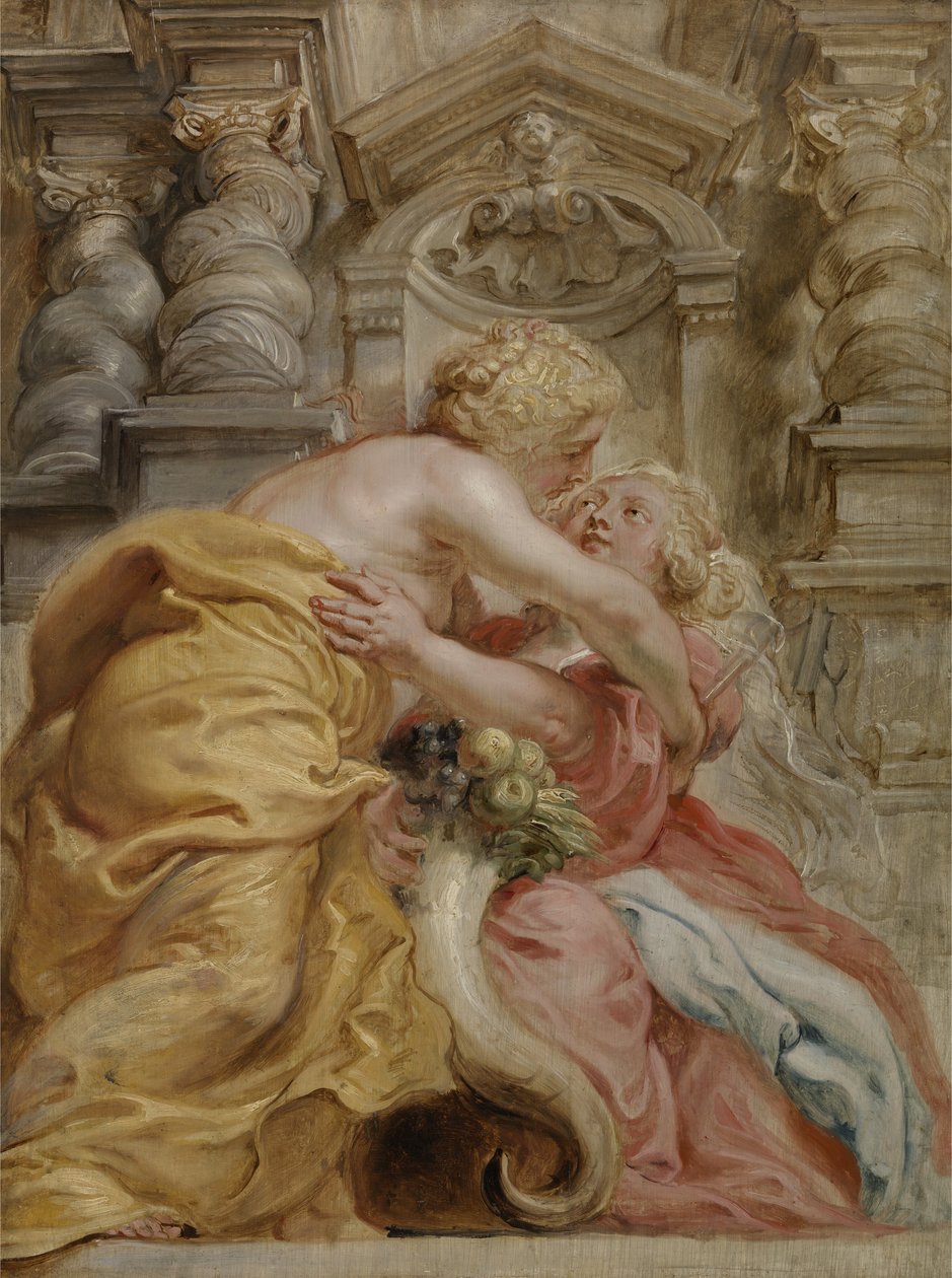 La Paz Abrazando la Abundancia de Peter Paul Rubens