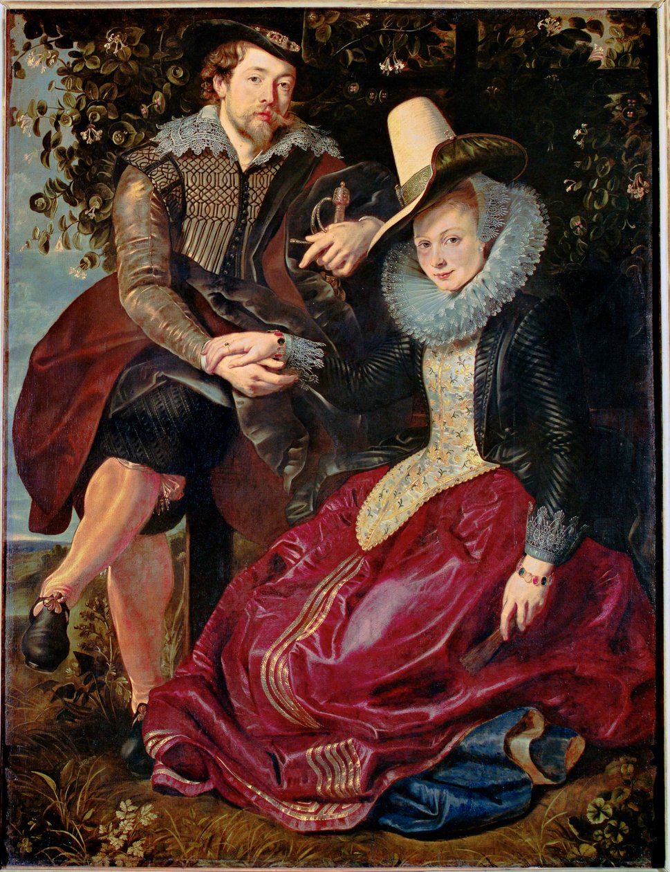 Peter Paul Rubens e Isabelle Brant, primera esposa de Rubens (pintura sobre lienzo) de Peter Paul Rubens