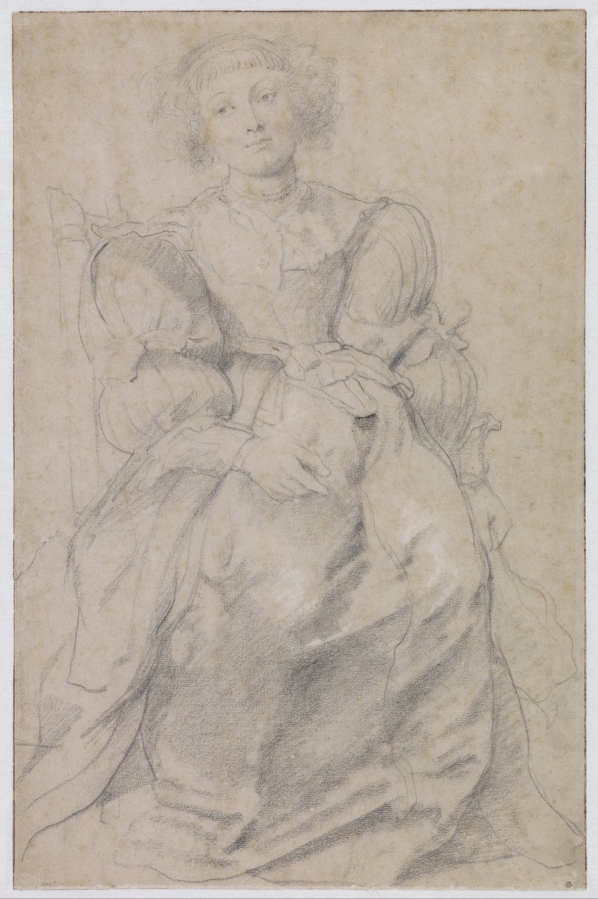 Retrato de Hélène Fourment, c. 1630-1631 de Peter Paul Rubens