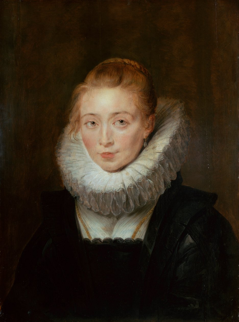 Retrato de una dama de honor de la Infanta Isabel, 1620s de Peter Paul Rubens