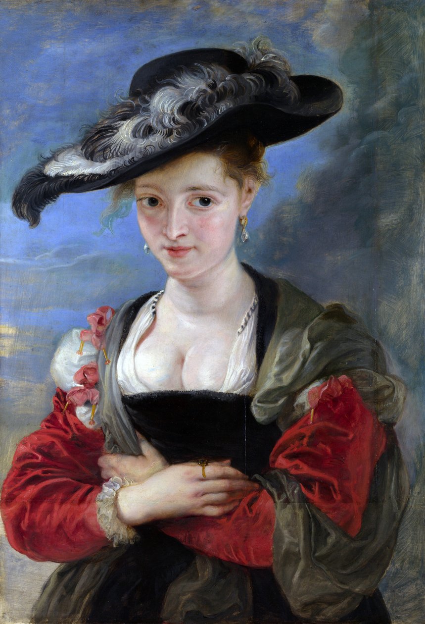 Retrato de Susanna Lunden (?) (Le Chapeau de Paille) c.1622-5 de Peter Paul Rubens