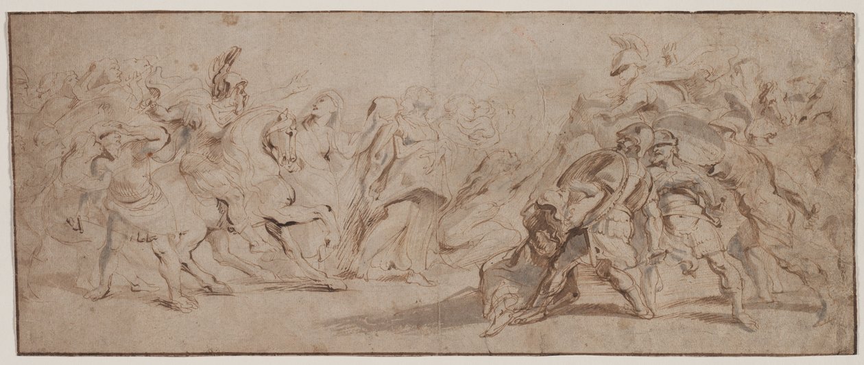 Reconciliación de los Romanos y los Sabinos, c. 1632-35 de Peter Paul Rubens