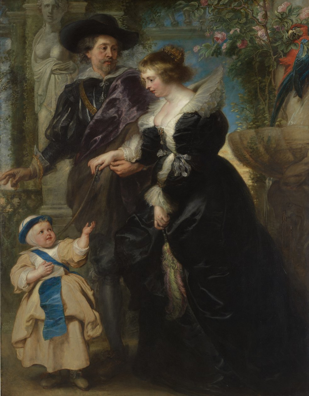 Rubens, su esposa Helena Fourment y su hijo Frans de Peter Paul Rubens