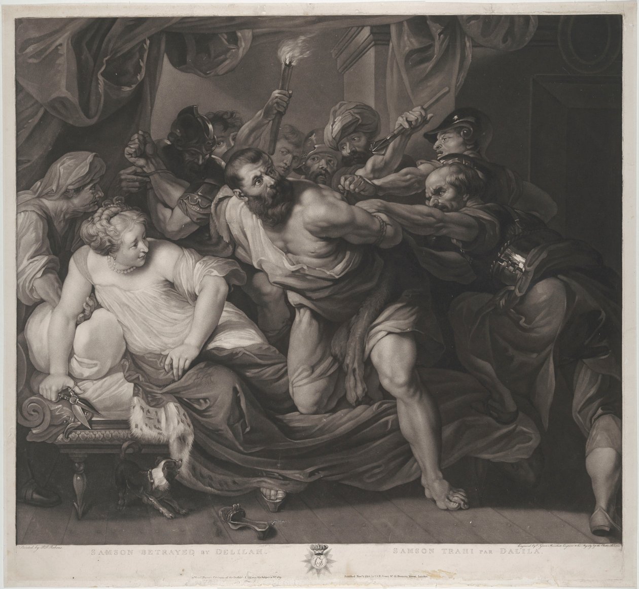 Sansón es hecho prisionero de Peter Paul Rubens