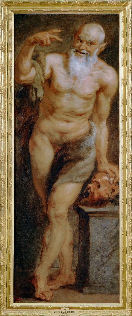 Silen, o un fauno, pintado para la Torre de La Parada (pintura sobre lienzo) de Peter Paul Rubens