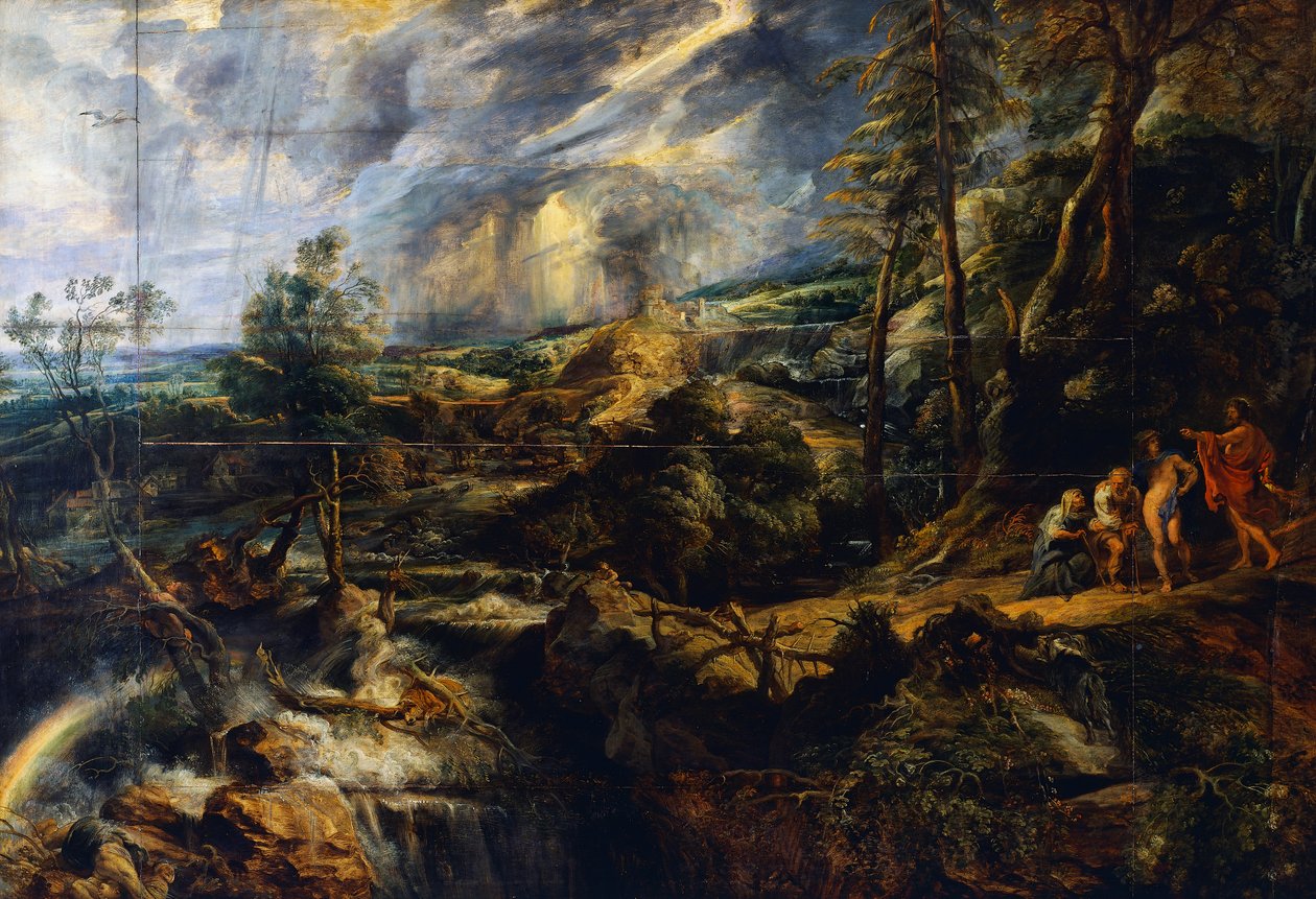 Paisaje tormentoso, c.1625 de Peter Paul Rubens
