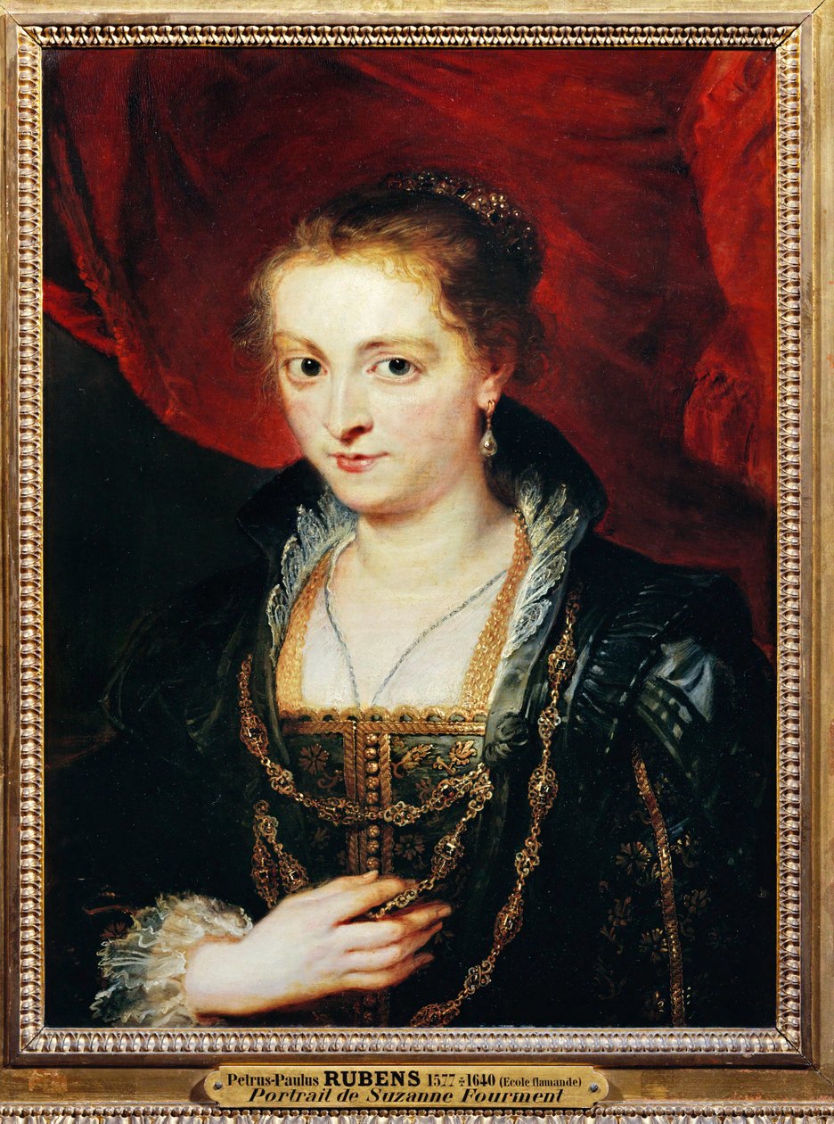 Suzanne Fourment, hermana de Helene (pintura sobre madera) de Peter Paul Rubens