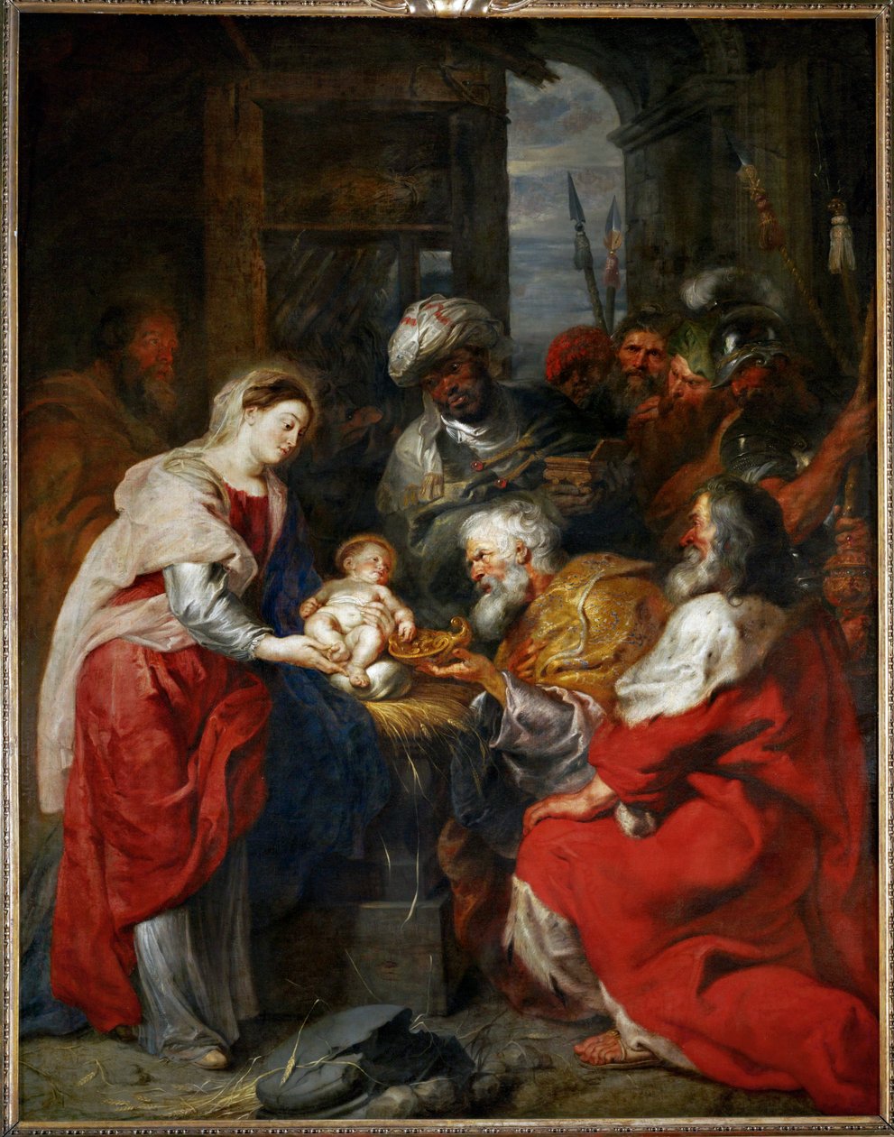 La Adoración de los Reyes Magos (pintura sobre lienzo) de Peter Paul Rubens