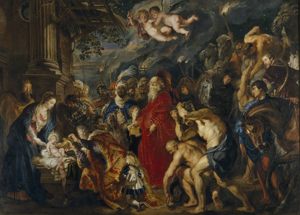 La Adoración de los Magos, 1610-1620s de Peter Paul Rubens