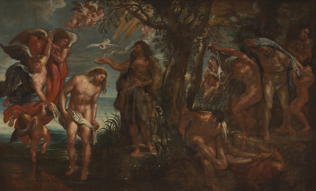 El Bautismo de Cristo de Peter Paul Rubens