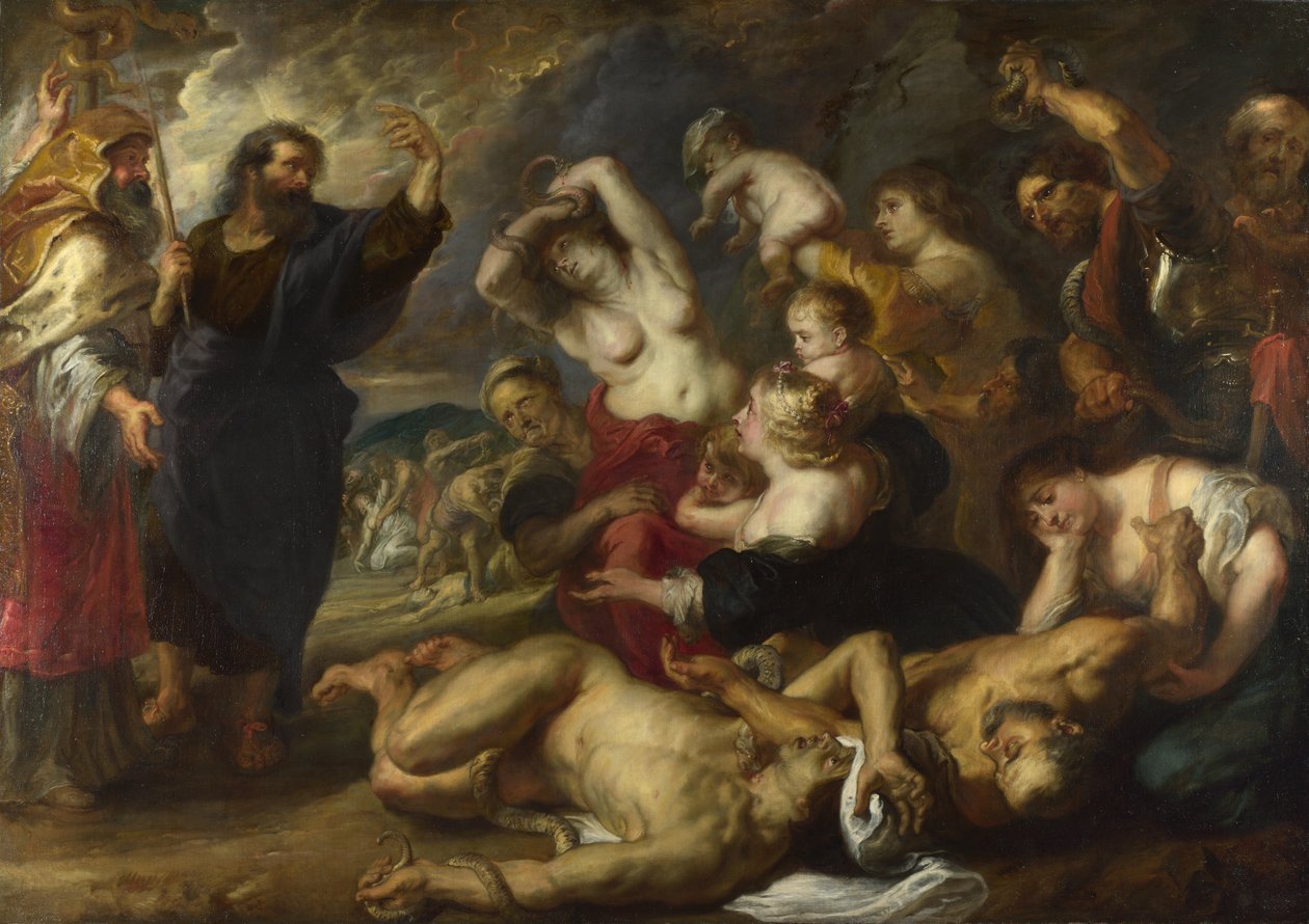 La Serpiente de Bronce, 1635-1640 de Peter Paul Rubens