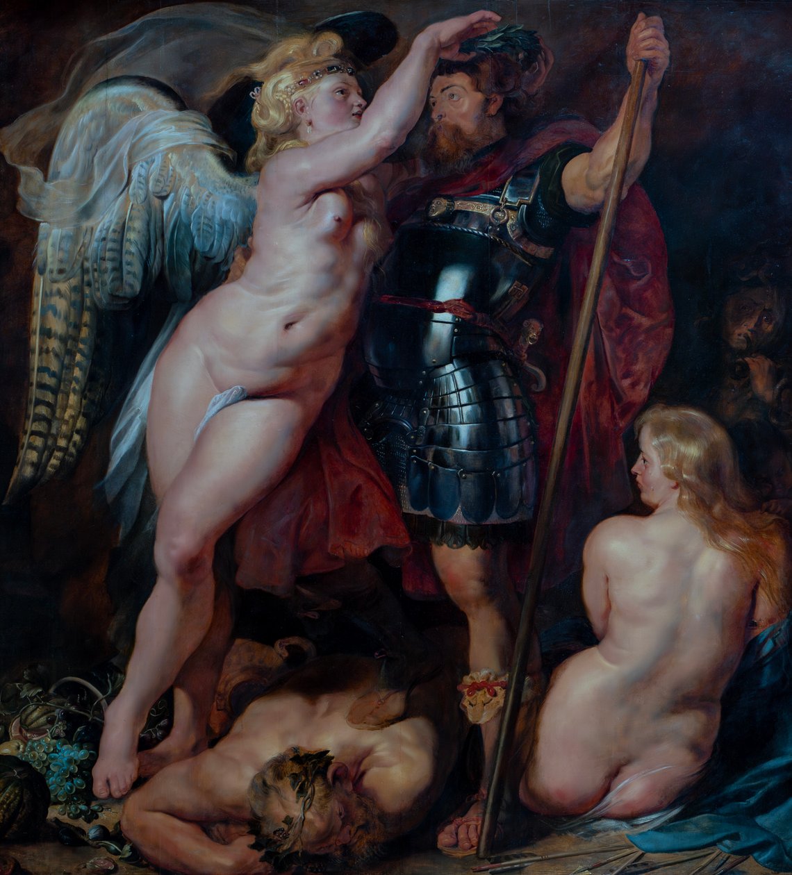 La coronación del héroe de la virtud de Peter Paul Rubens