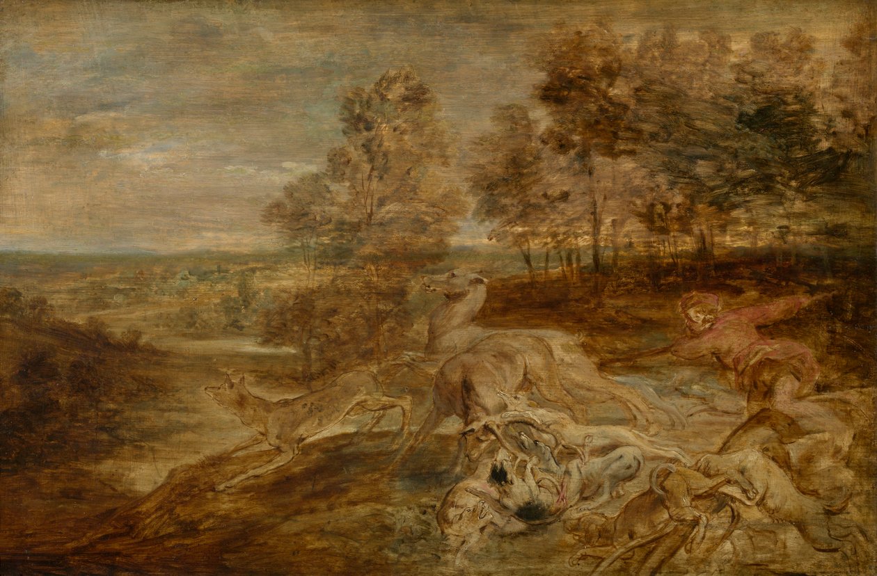La caza del ciervo de Peter Paul Rubens