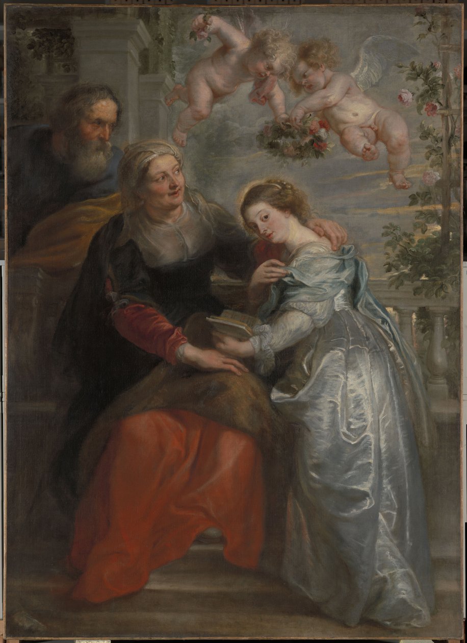 La educación de María de Peter Paul Rubens