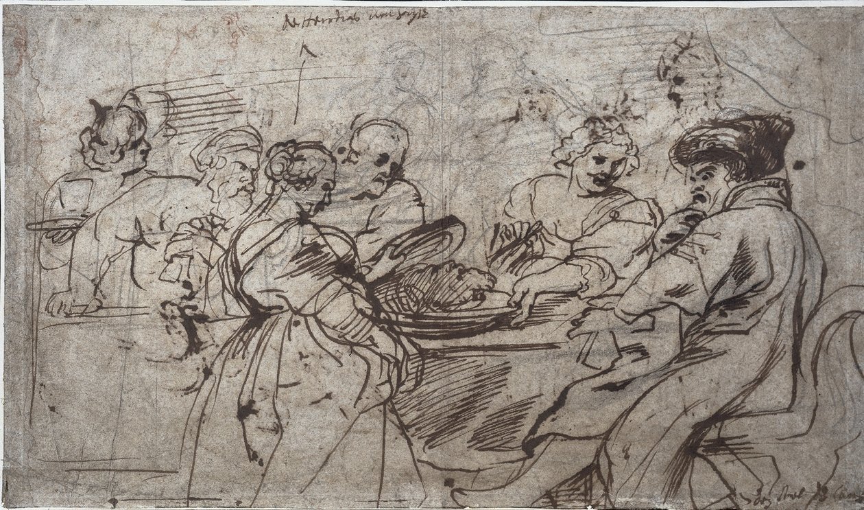 El festín de Herodes (recto) de Peter Paul Rubens