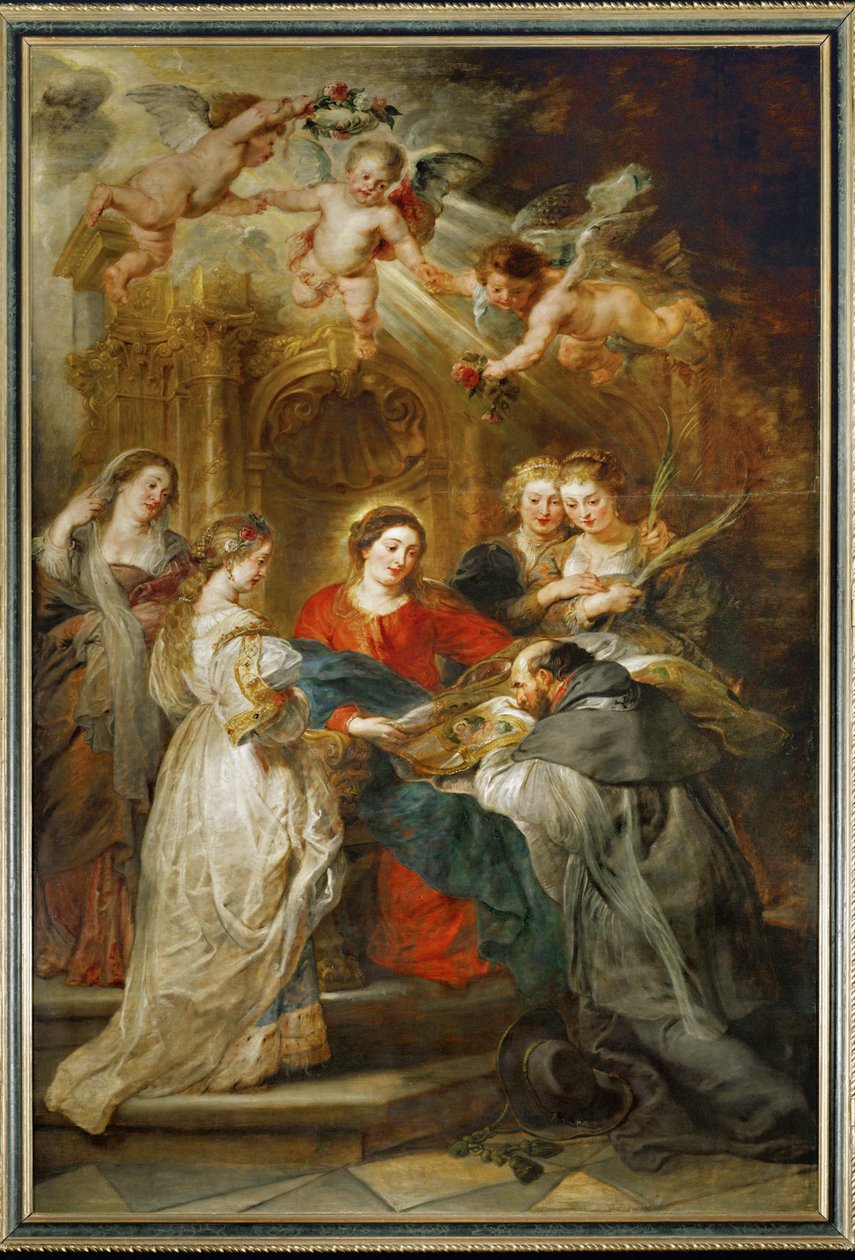 La Virgen se aparece a San Ildefonso de Peter Paul Rubens