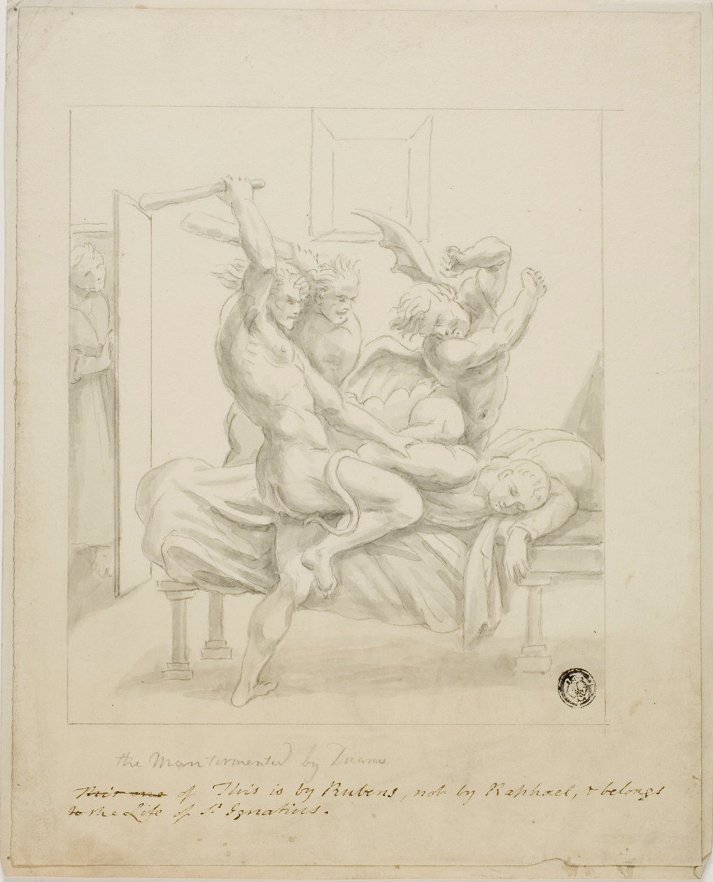 El hombre atormentado por sueños de Peter Paul Rubens
