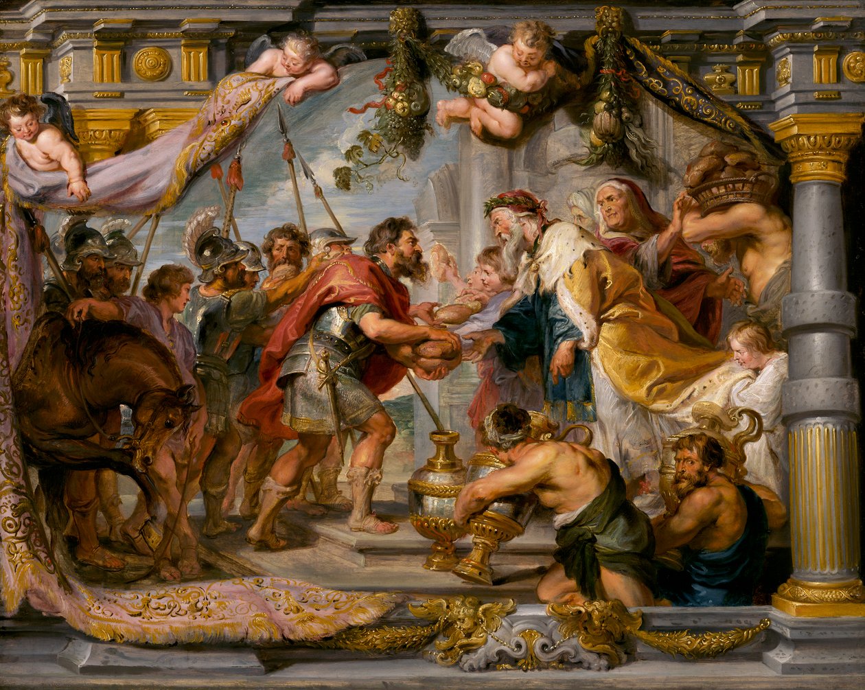 El encuentro de Abraham y Melquisedec, c.1626 de Peter Paul Rubens