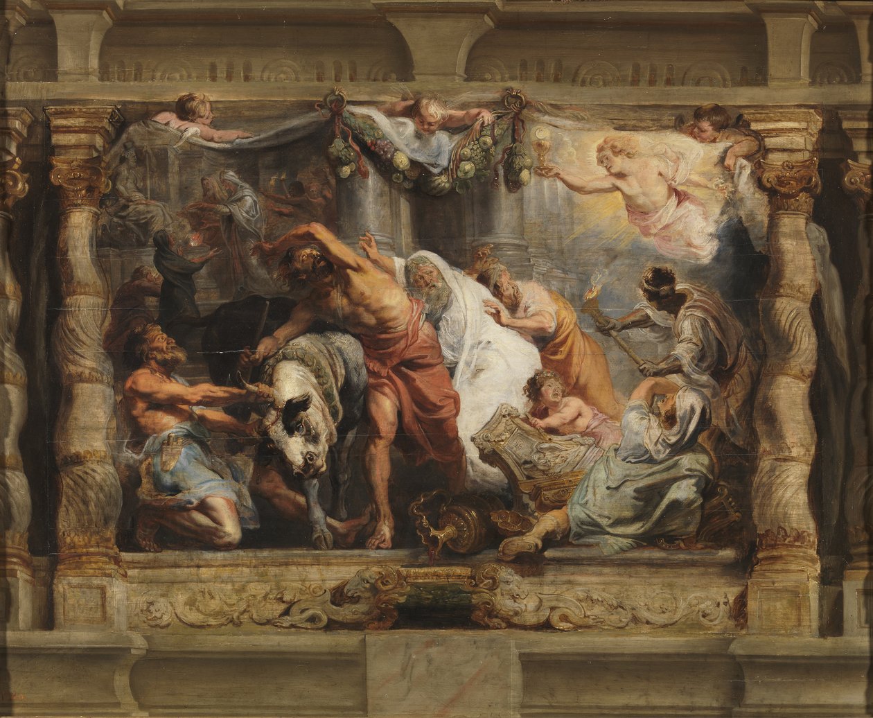El triunfo de la Eucaristía sobre la idolatría, c.1625 de Peter Paul Rubens