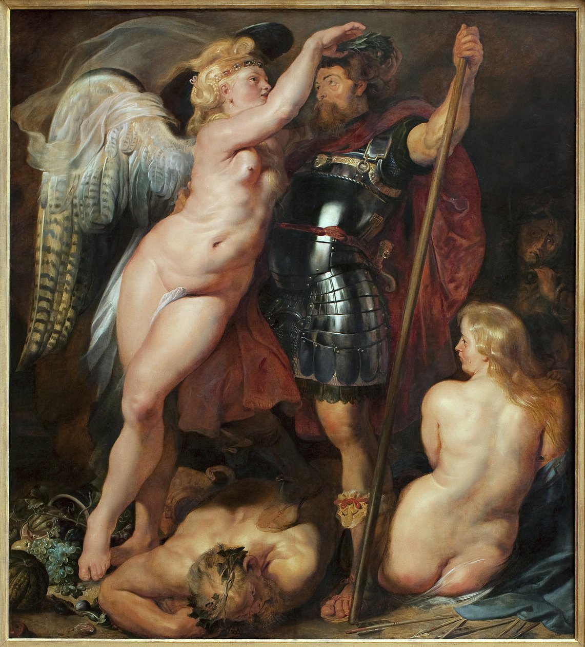 La coronación de los héroes de Peter Paul Rubens