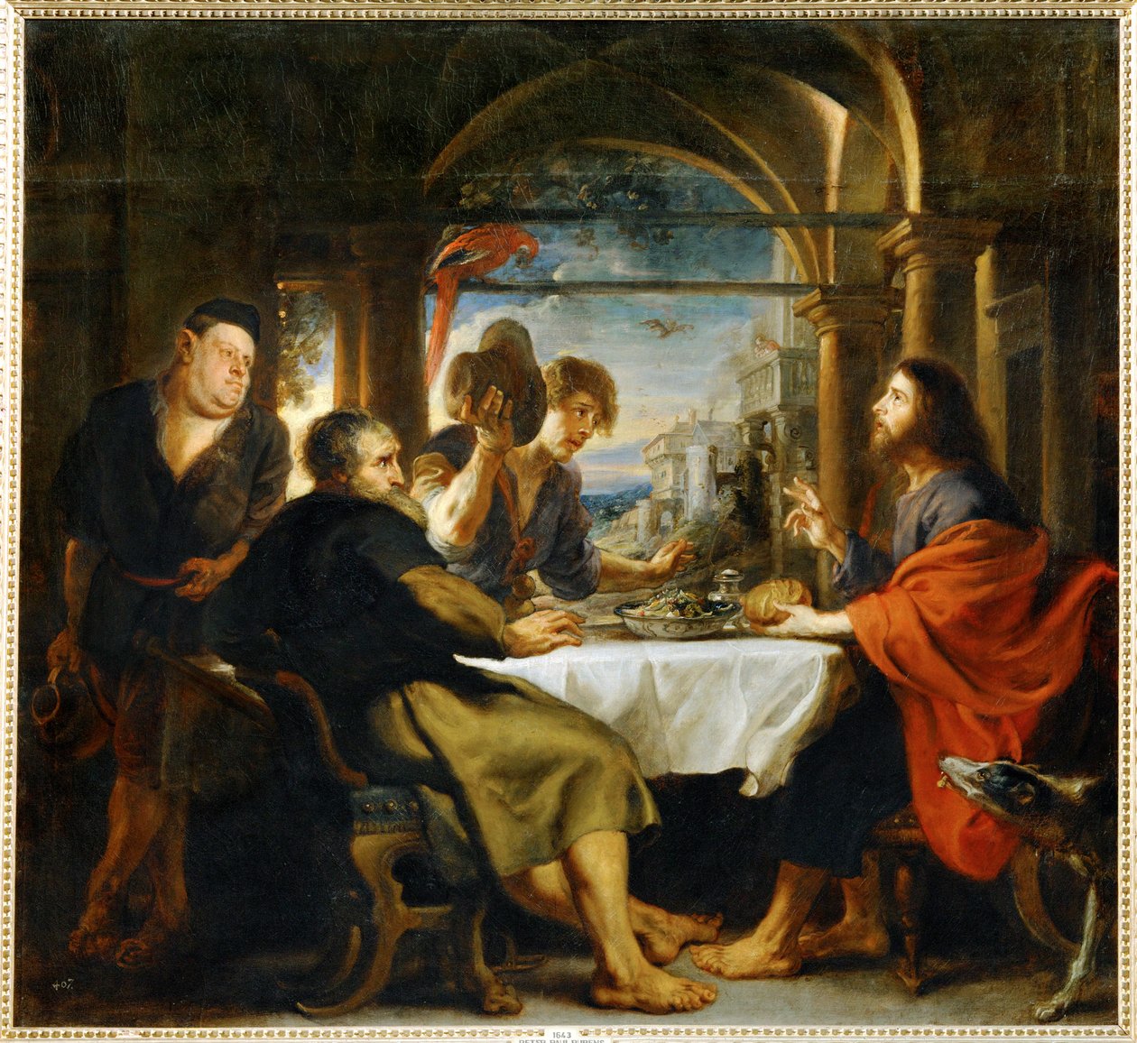 La cena de Emaús (pintura sobre lienzo) de Peter Paul Rubens