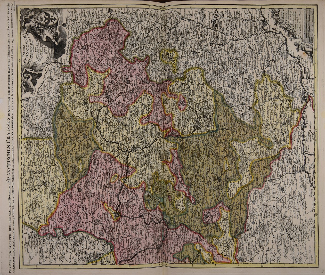 Circuli Franconiae pars orientalis et potior novissimè delineata ... de Peter Schenk the Elder