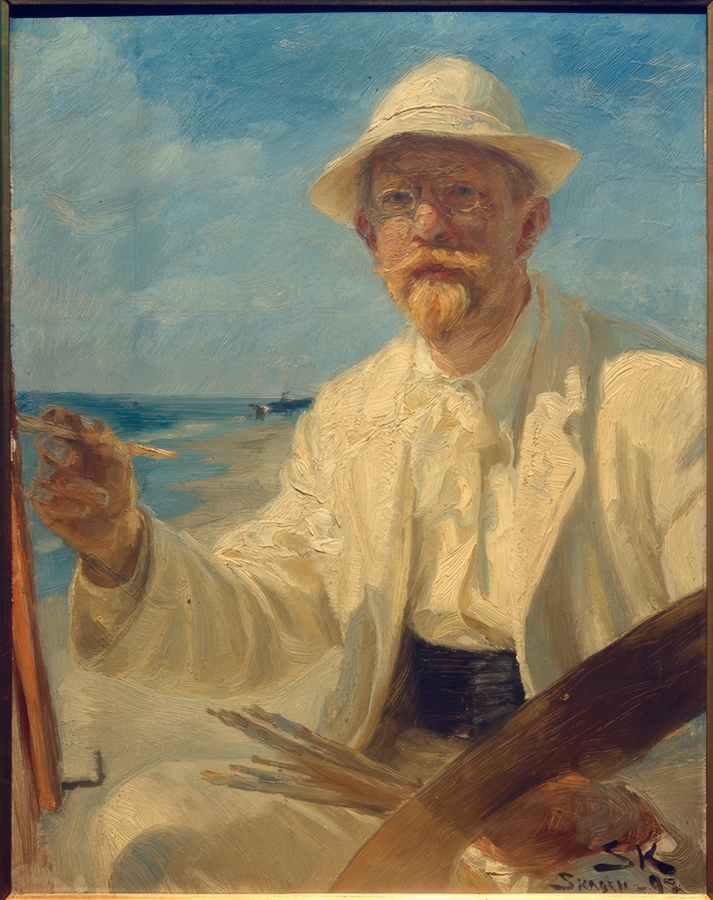 Autorretrato del artista de Peder Severin Krøyer