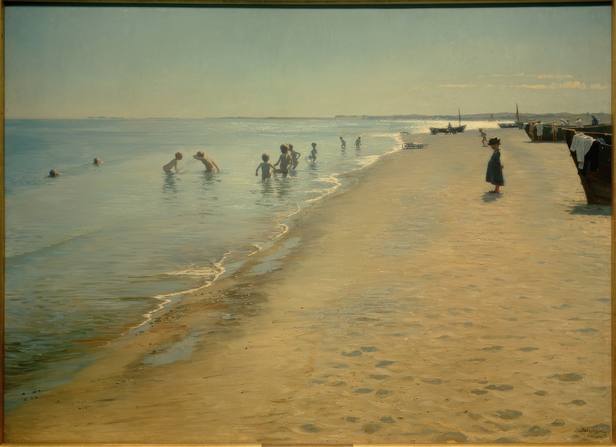 Día de verano en la playa sur de Skagen de Peder Severin Krøyer
