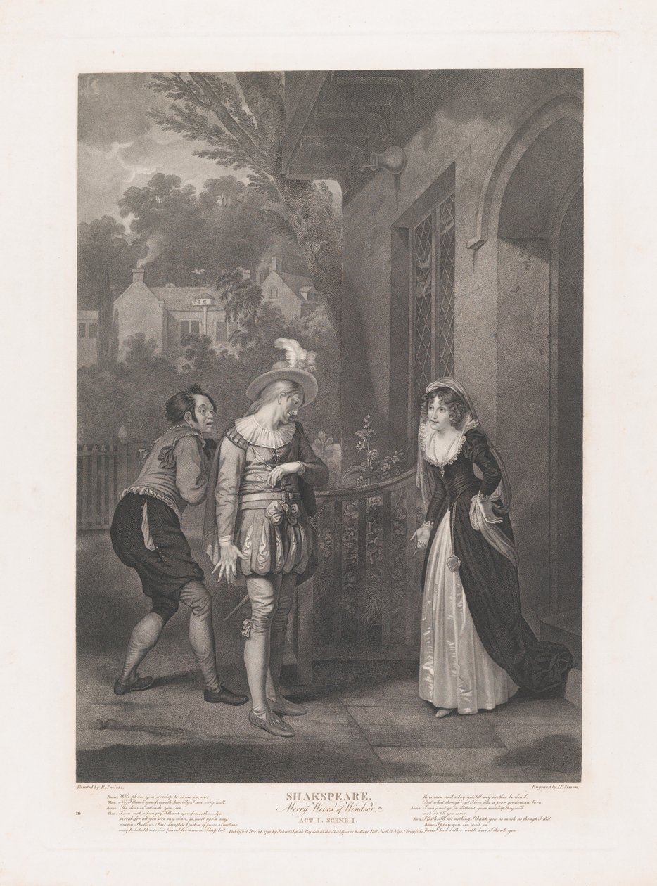 Anne Page, Slender y Shallow, Shakespeare, Las alegres comadres de Windsor de Peter Simon
