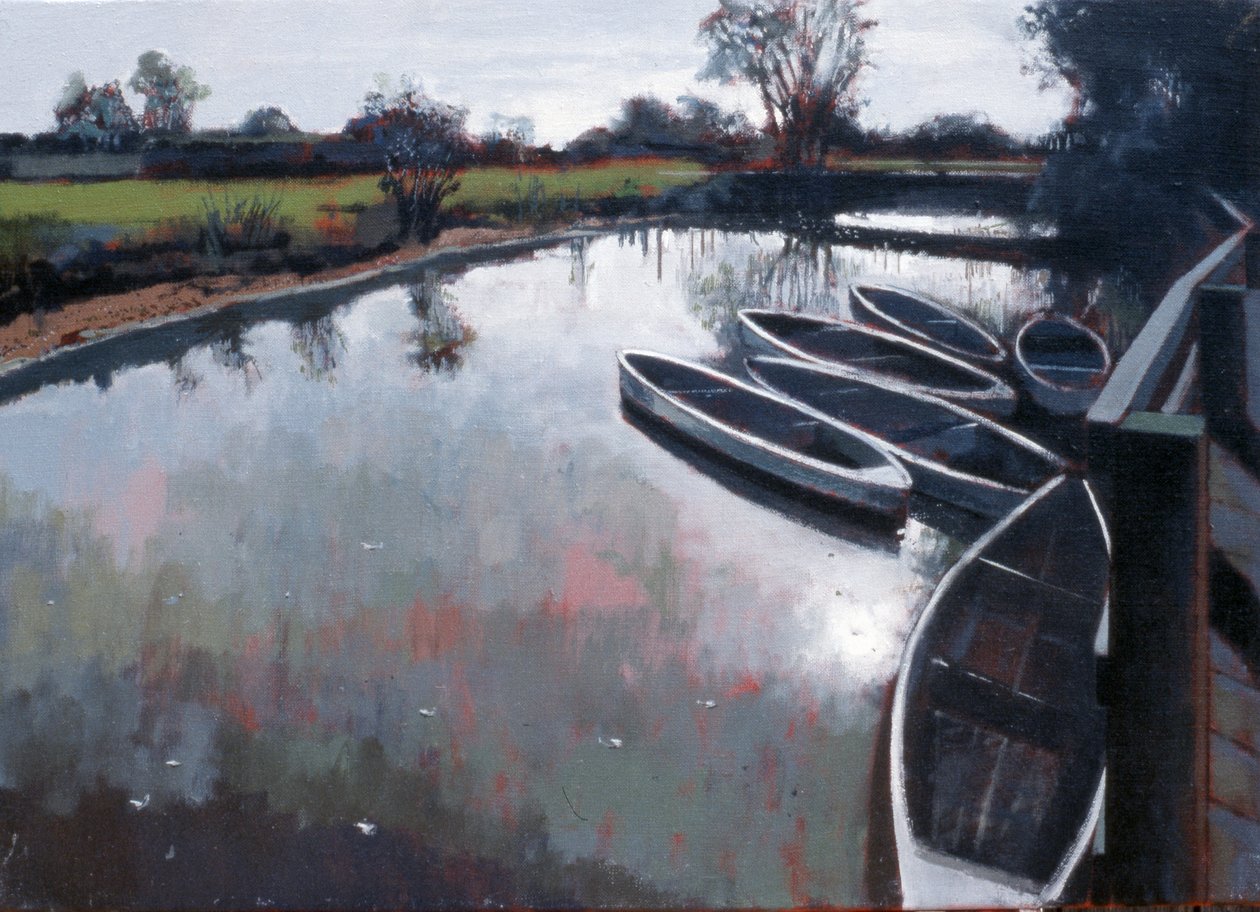 Barcombe Mills, Sussex, 2007 (óleo sobre lienzo) de Peter Wilson