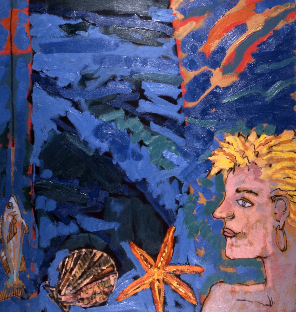 Mujer y estrella de mar de Peter Wilson