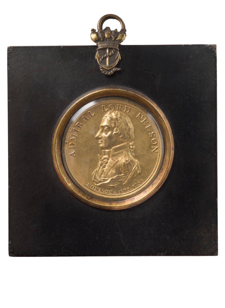 Placa de retrato del Almirante Lord Nelson, c.1805 de Peter Wyon