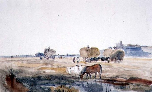 Un Campo de Heno en Lincoln de Peter de Wint