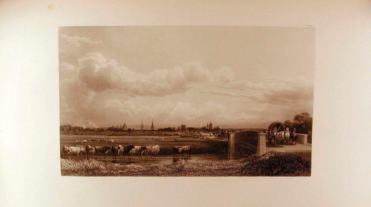 Una vista de Oxford desde el oeste de Peter de Wint