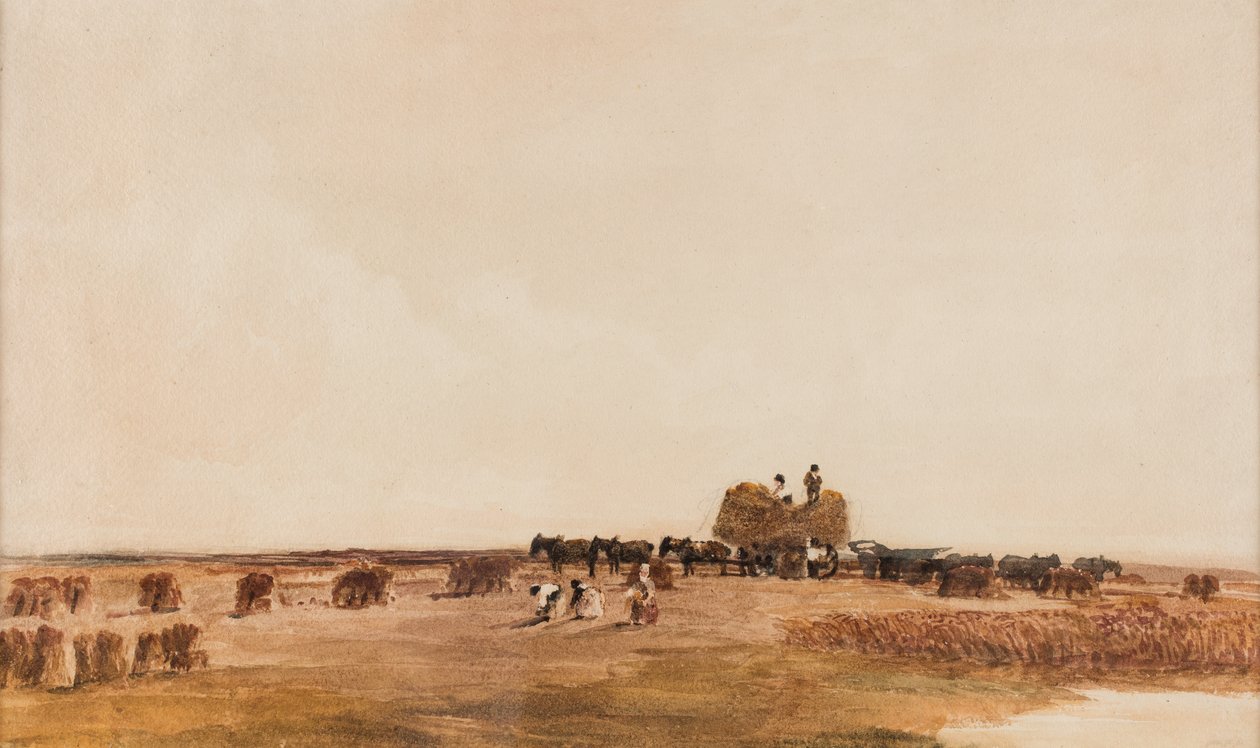Harvest Time, fecha desconocida (acuarela sobre papel) de Peter de Wint