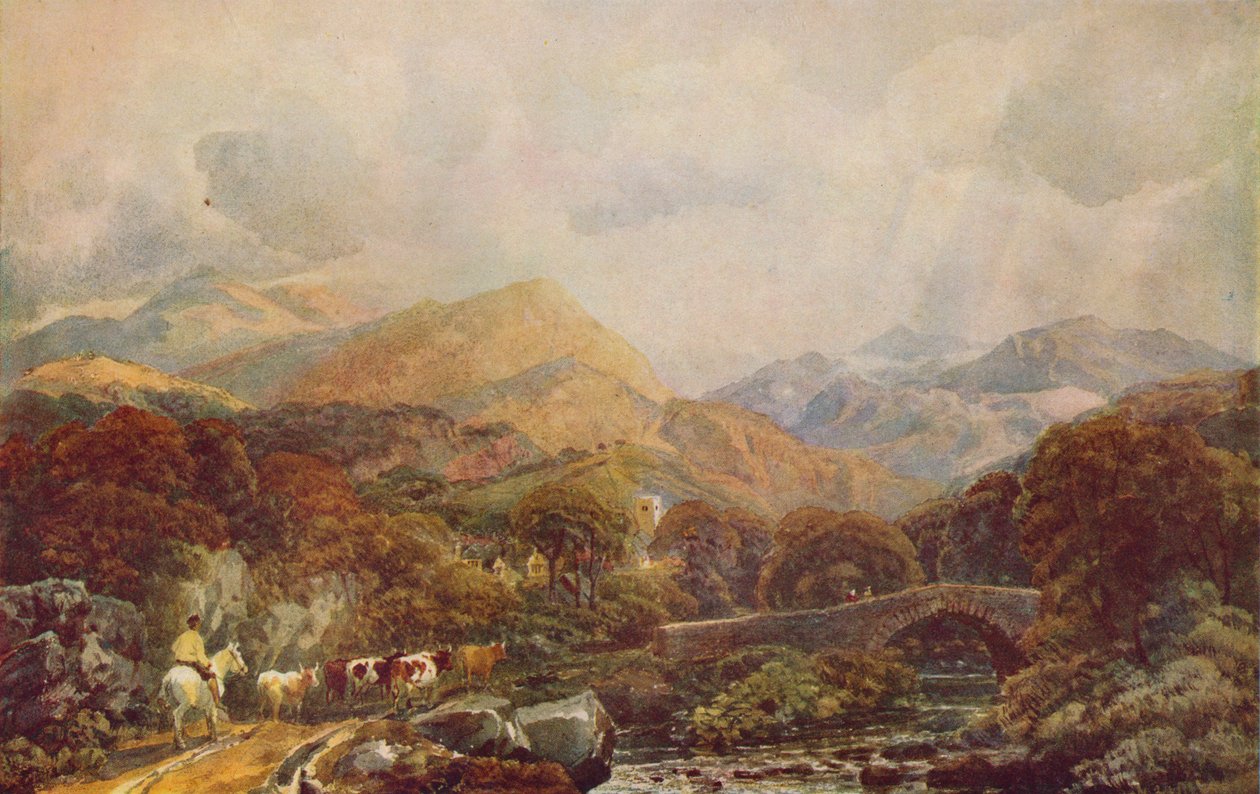 Paisaje montañoso, siglo XIX de Peter de Wint