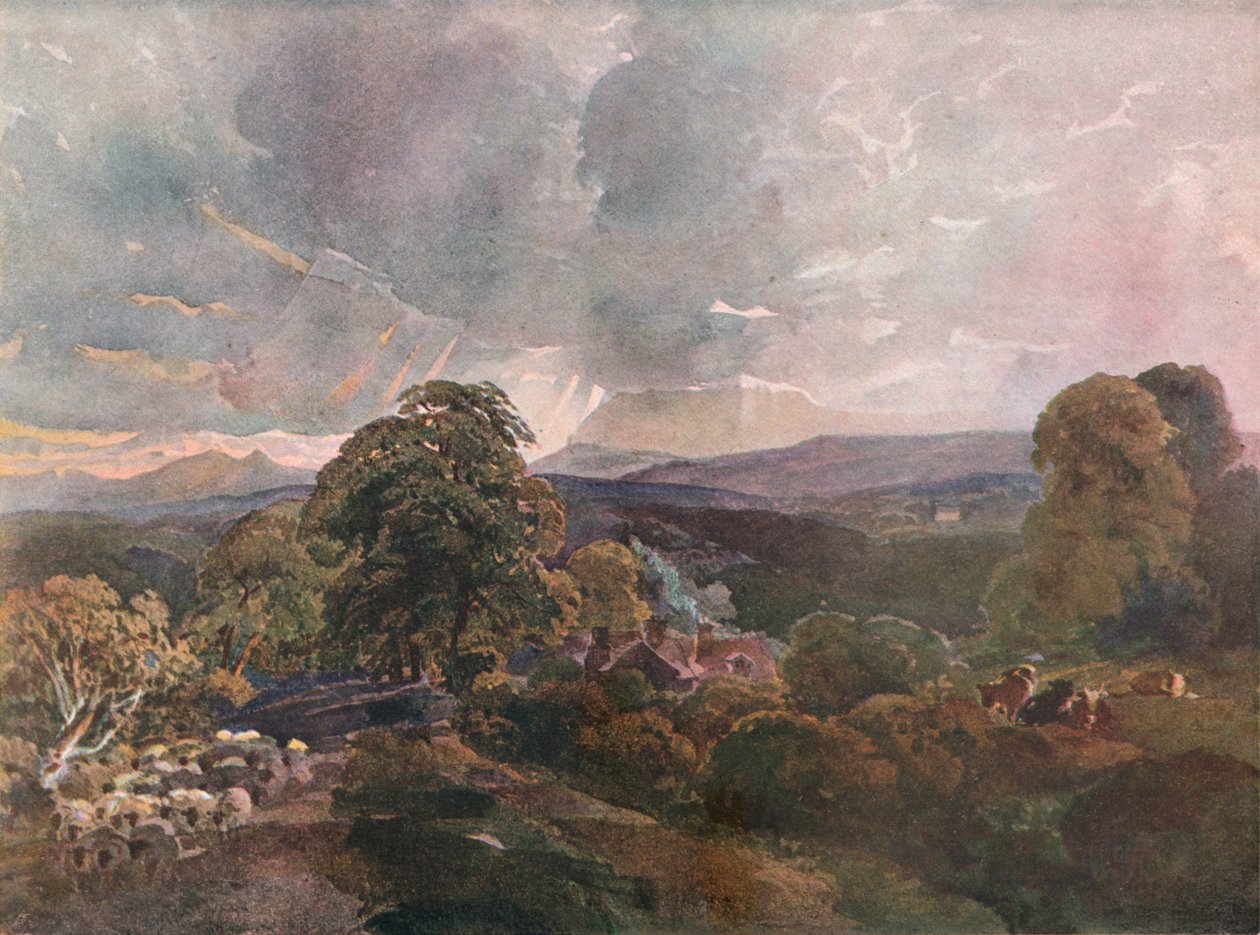 Sackbridge Hall, cerca de Lowther, c1928 de Peter de Wint