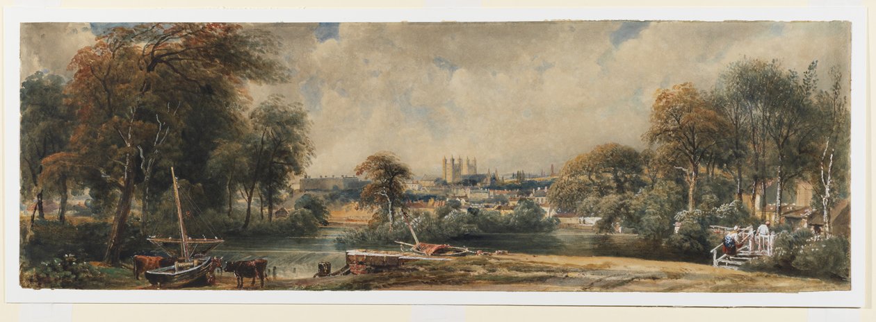 Vista de Exeter desde el otro lado del Exe de Peter de Wint