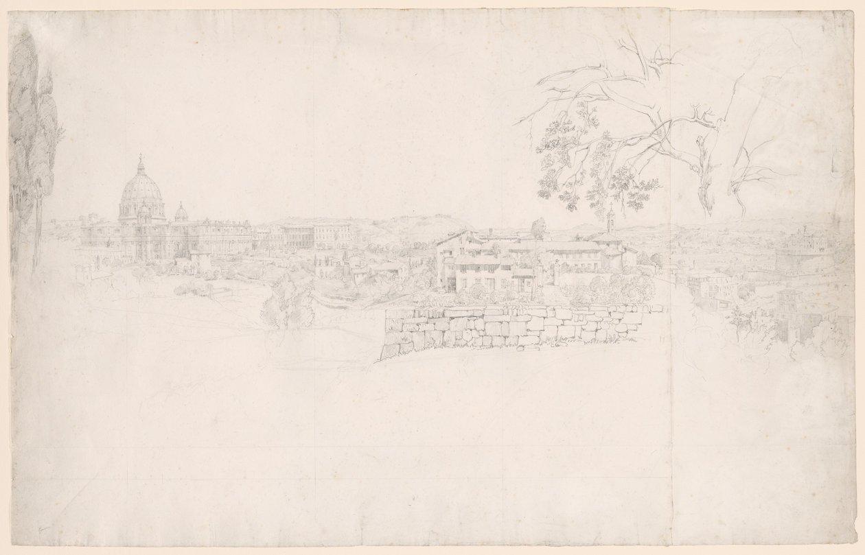Panorama Fantástico de Roma desde San Pedro hasta el Castel San Angelo de Peter von Hess
