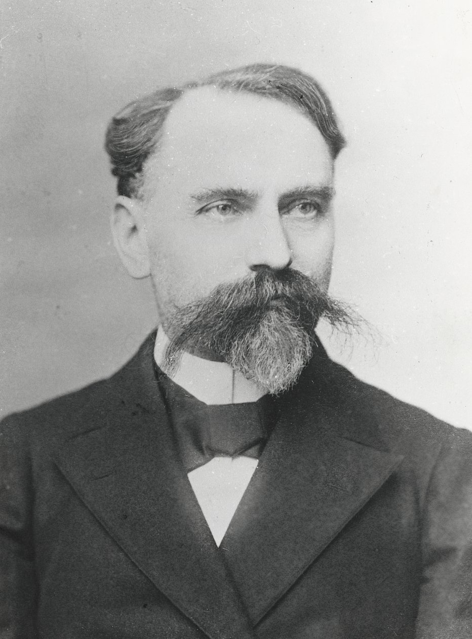 Retrato de Elie-Emile Bourquelot, químico francés de Petit