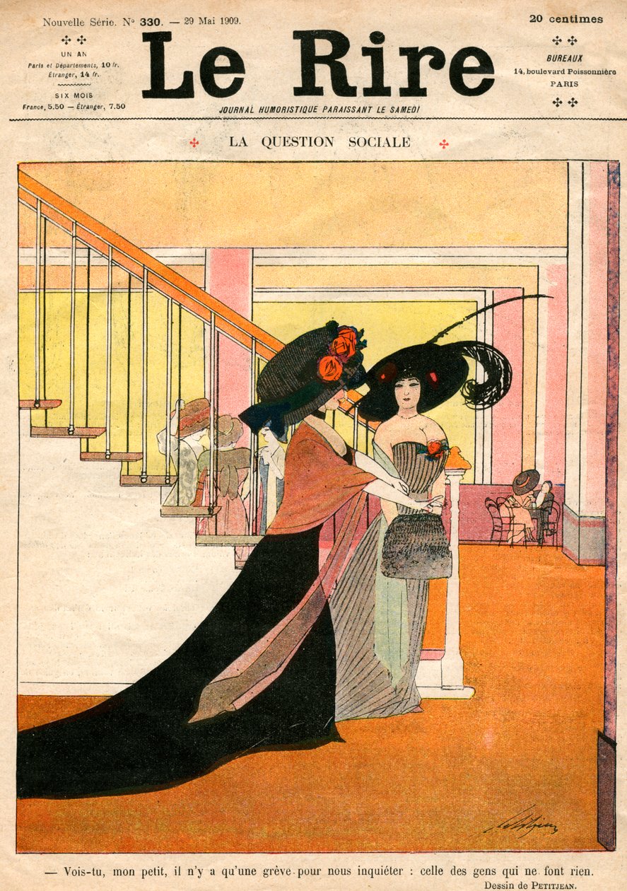 Portada de Le Rire, o Risa, 29 de mayo de 1909 de Petitjean