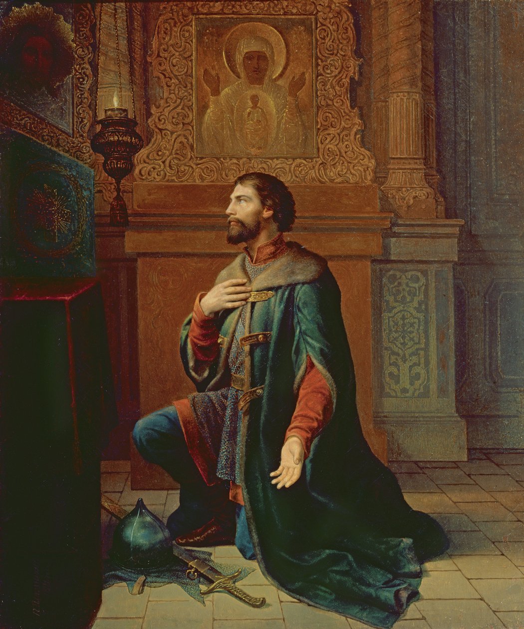 Un boyardo antes de la campaña, 1871 de Petr Mikhailovich Shamshin