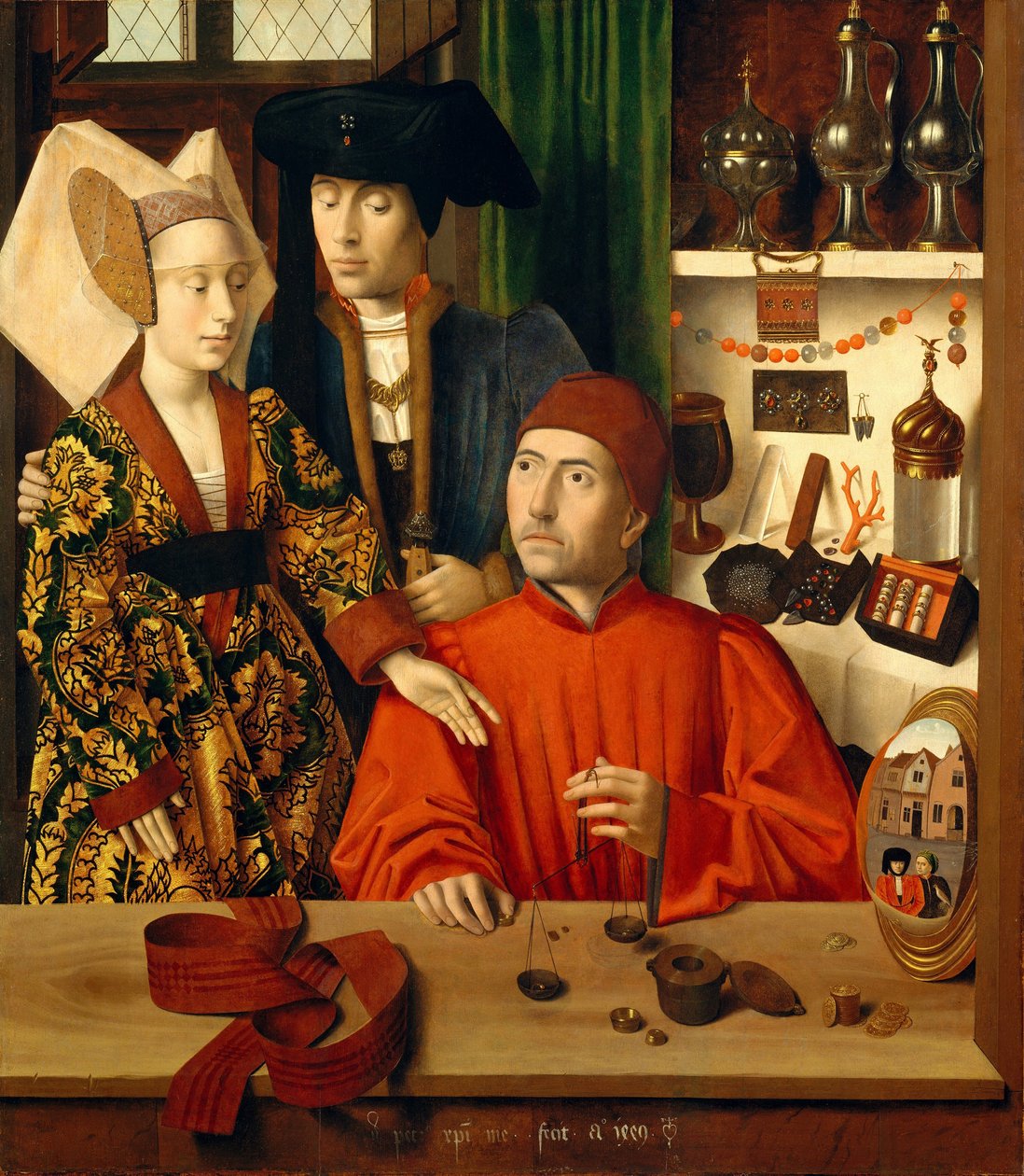 Un orfebre en su tienda de Petrus Christus